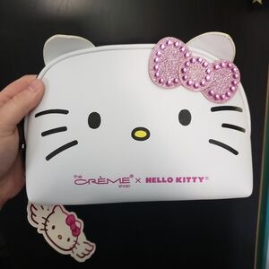 The Crème Shop x Hello Kitty White Makeup Bag with Pink Bow
